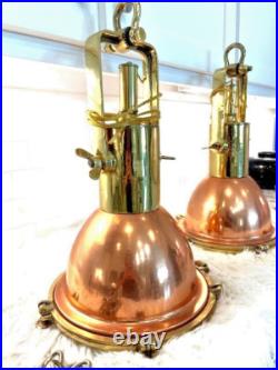 Very RARE two matching ship's cargo Fox lights URL wired