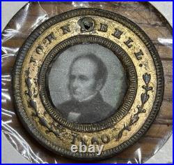 Very Rare 1860 Campaign Ferrotype Tintype Token John Bell & Edward Everett