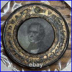 Very Rare 1860 Campaign Ferrotype Tintype Token John Bell & Edward Everett