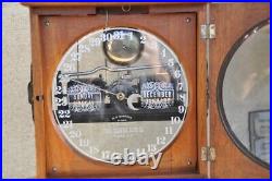 Very Rare 1870's antique Ithaca No. 3-1/2 Parlor Double Dial Calendar clock