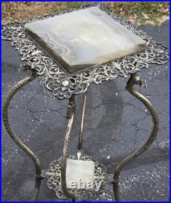 Very Rare 1890s NB & IW Brass & Iron Works Plant Stand Dragon Legs Victorian