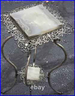 Very Rare 1890s NB & IW Brass & Iron Works Plant Stand Dragon Legs Victorian