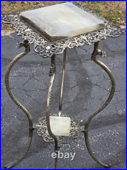 Very Rare 1890s NB & IW Brass & Iron Works Plant Stand Dragon Legs Victorian