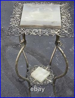 Very Rare 1890s NB & IW Brass & Iron Works Plant Stand Dragon Legs Victorian