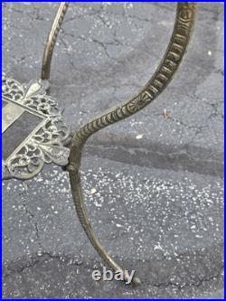 Very Rare 1890s NB & IW Brass & Iron Works Plant Stand Dragon Legs Victorian