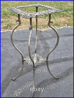 Very Rare 1890s NB & IW Brass & Iron Works Plant Stand Dragon Legs Victorian
