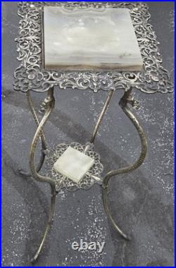 Very Rare 1890s NB & IW Brass & Iron Works Plant Stand Dragon Legs Victorian