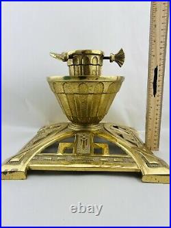 Very Rare! 1920s 30s Large Brass CHRISTMAS TREE STAND w Large Reservoir