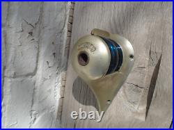 Very Rare 1930's Embossed Johnson Brass Boat Bow Light Red & Blue Glass