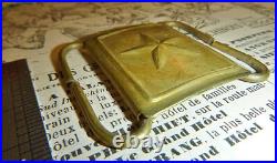 Very Rare 1950's Brass Belt Buckle Viet Minh VC Raised Star Vietnam War