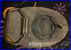 Very Rare 1983 H-e-b Heritage Mint Registered Collection Brass Belt Buckle