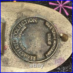 Very Rare 1983 H-e-b Heritage Mint Registered Collection Brass Belt Buckle