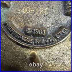 Very Rare 1983 H-e-b Heritage Mint Registered Collection Brass Belt Buckle Mib
