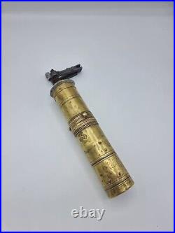 Very Rare 19c Ottoman Armenian Brass Coffee Grinder mill with The Name Of Master