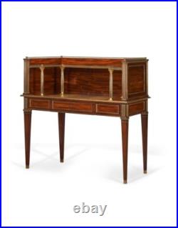 Very Rare 19th Century A Russian Ormolu And Brass-mounted Mahogany Desk Nice