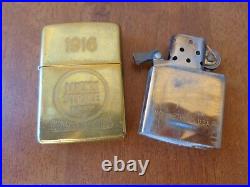 Very Rare 2004 Brass Zippo Limited Edition Advertising Lucky Strike 1070/1916