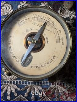 Very Rare A Antique Waite & Bartlett milliamperemeter with R. 25 Ohms Very Rare A Antique Waite & Bartlett milliamperemeter with R. 25 Ohms