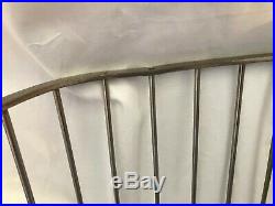 Very Rare ANTIQUE Nickel-Plated Brass (1890-1910) VICTORIAN Dirty TOWEL BASKET
