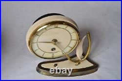 Very Rare ART DECO Vintage Key Wind Pendulum Clock PLATO Germany WORKING