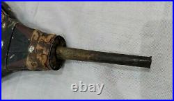 Very Rare Ancient African Morocco Brass Leather & Wood Fire Bellows Hand Pump