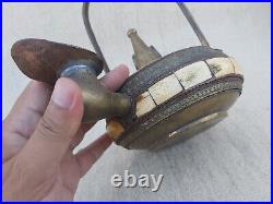 Very Rare Ancient Aladdin's Genie Oil Lamp Brass Magic ANTIQUE Bone Camel Copper