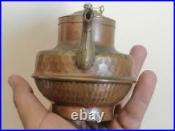 Very Rare Ancient Antique Brass Teapot Neapolitan Italian Very Stunning Unique