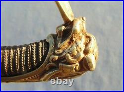 Very Rare And Nice Cadet's Sword Napoleonic Brass Scabbard Hunter Hussard