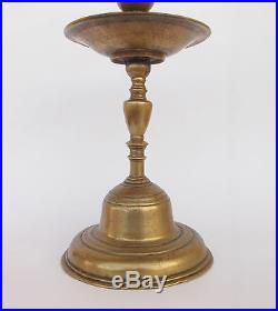 Very Rare Antique 16th/17th Century Brass Candle Holder Candlestick