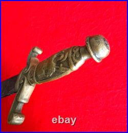 Very Rare Antique 1890 Fraternal Cadet Artillery Style Short Sword No Scabbard