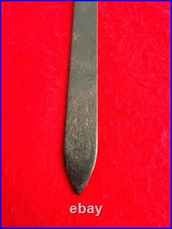 Very Rare Antique 1890 Fraternal Cadet Artillery Style Short Sword No Scabbard