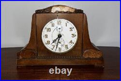 Very Rare! Antique (1890's) Junghans Alarm Mini Mantle Clock