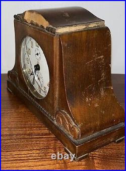 Very Rare! Antique (1890's) Junghans Alarm Mini Mantle Clock