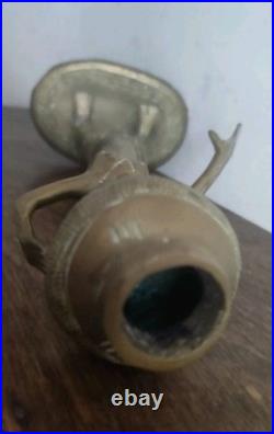 Very Rare Antique 1900 Benin Kingdom of Dahomey Sculpture Brass Bronze Africa