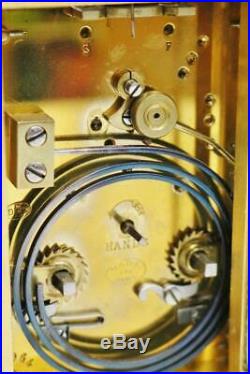 Very Rare Antique 8Day Gilt Brass Drocourt & Dent Repeater Strike Carriage Clock