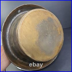 Very Rare Antique Brass Milk Container Jug Lid Amazing Piece 9 Inch Container