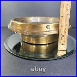 Very Rare Antique Brass Milk Container Jug Lid Amazing Piece 9 Inch Container