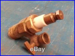 Very Rare Antique Brass Priming Spark Plug Hit And Miss Motor Ships Free