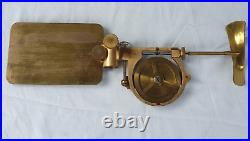 Very Rare Antique Brass Saxton Elliott Bros Water Current Flow Meter Gauge Boxed