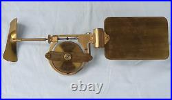 Very Rare Antique Brass Saxton Elliott Bros Water Current Flow Meter Gauge Boxed