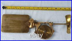 Very Rare Antique Brass Saxton Elliott Bros Water Current Flow Meter Gauge Boxed