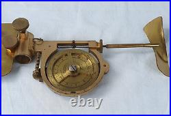 Very Rare Antique Brass Saxton Elliott Bros Water Current Flow Meter Gauge Boxed