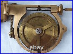 Very Rare Antique Brass Saxton Elliott Bros Water Current Flow Meter Gauge Boxed