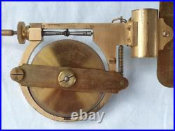 Very Rare Antique Brass Saxton Elliott Bros Water Current Flow Meter Gauge Boxed