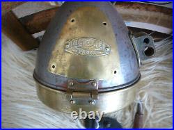 Very Rare Antique Brass & Steel Ducellier Boat / Fire Engine Searchlight