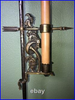 Very Rare Antique C1930 Moe Brothers Arts Crafts Gnome Floor Lamp