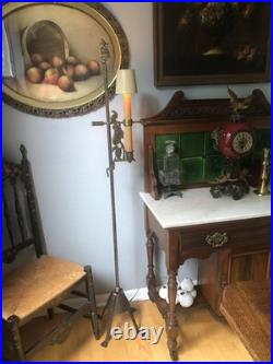 Very Rare Antique C1930 Moe Brothers Arts Crafts Gnome Floor Lamp