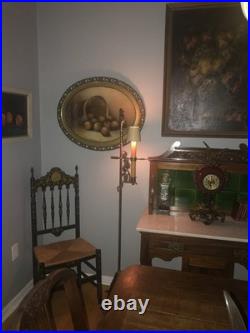 Very Rare Antique C1930 Moe Brothers Arts Crafts Gnome Floor Lamp