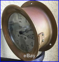 Very Rare Antique Chelsea Ships Bell Clock 6 3/4 Dial Model 103 1/2 Red Brass