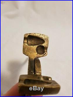 Very Rare Antique Civil War Brass Sharp Shooter's Double Bullet Casting