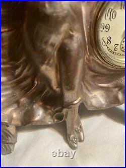 Very Rare Antique Columbus Clock Comp. Clock. 1910 Era Wind Up And Perfect Time